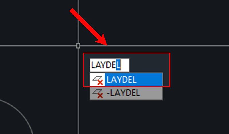 Sử dụng lệnh Laydel